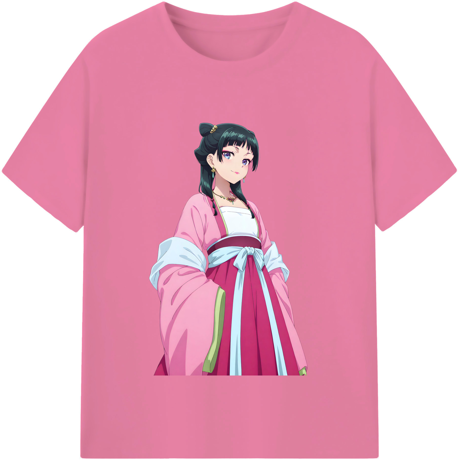 （画像用） 薬屋のひとりごと The Apothecary Diaries 綿100％半袖Tシャツ（フロントプリント）